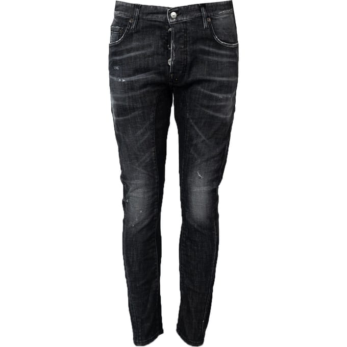 Dsquared2 Jeans Tidy Biker Jean Mannen zwart