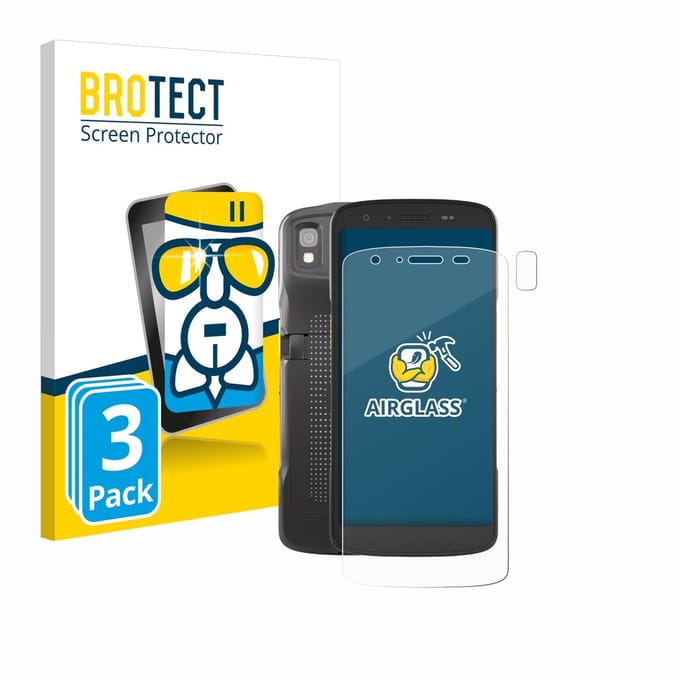Screenprotector 3 Stuks voor Zebra TC22 (Voor+Camera) Beschermglas transparant