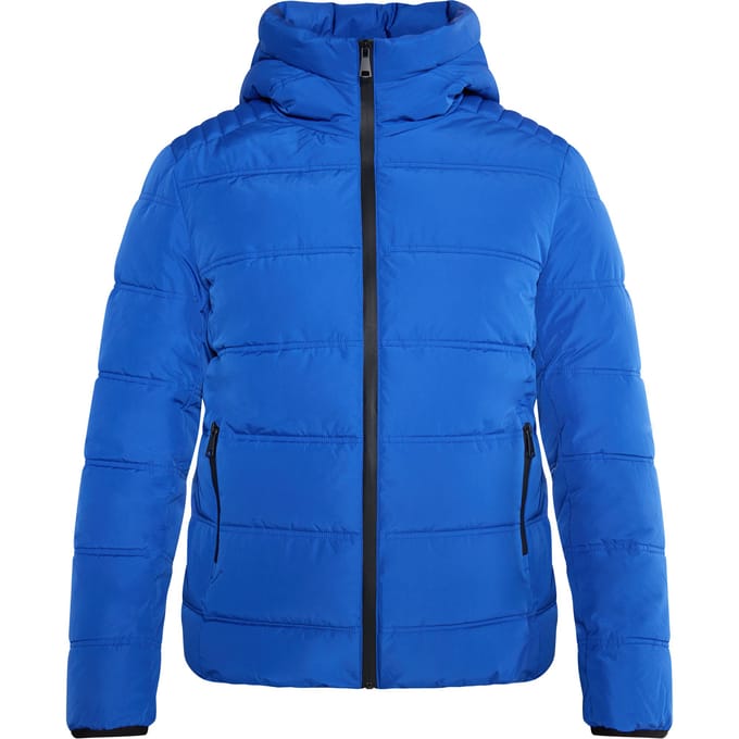Mo Gewatteerd winterjack Heren blauw