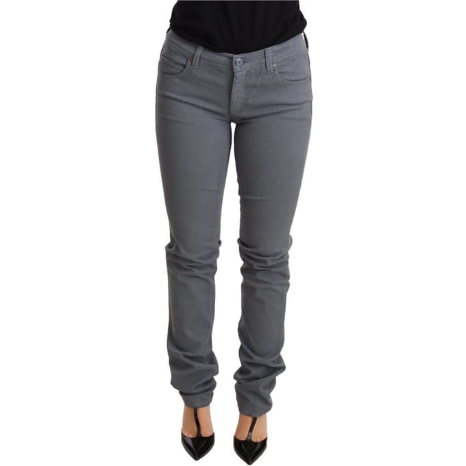 Grijze Rechte Jeans
