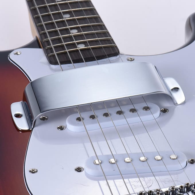 Protecteur de couvercle de micro en acier chromé, pour remplacement de pièce de guitare basse électrique Jazz Bass argenté