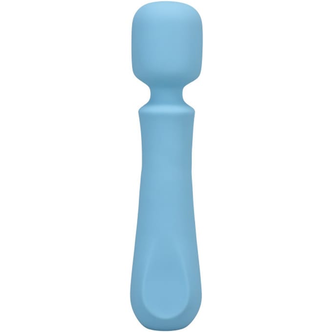 Doc Johnson - Euphoria - Rechargeable Silicone Wand Vibe - Blue