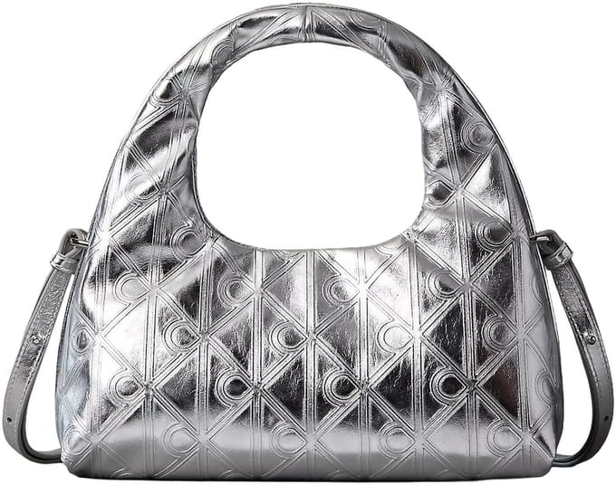 Calvin Klein Puffy Mini Bag - Schoudertas 26 cm (silver metallic)