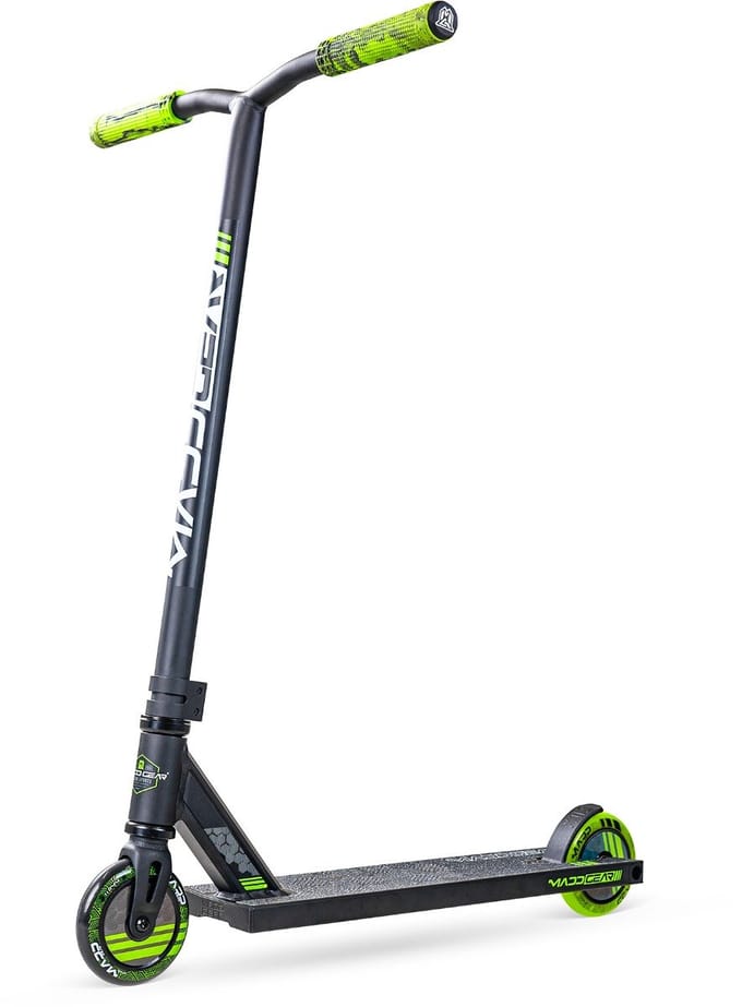 Madd Gear MG3 Zen - Stuntstep - Zwart Groen - Aluminium Deck - 110mm Wielen