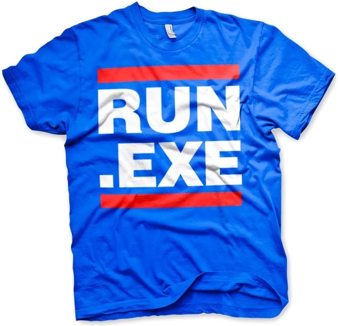 Hybris Run .EXE T-shirt blauw