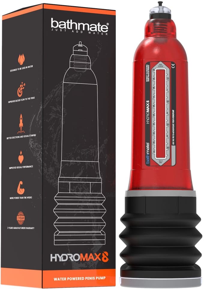 Bathmate - Hydromax8 Penis Pump Red