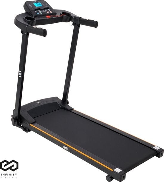 Infinity Goods Loopband - Inklapbaar - Wandelband - 12 Programma’s - Incl. Tablethouder - Hellingsfunctie - t/m 12 km/u