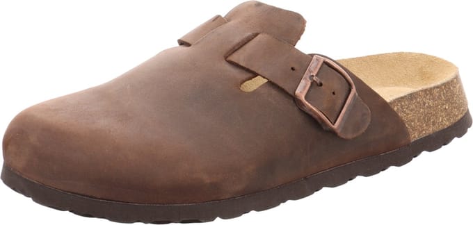 Natural Sense unisex pantoffels klomp leer bruin 1095906