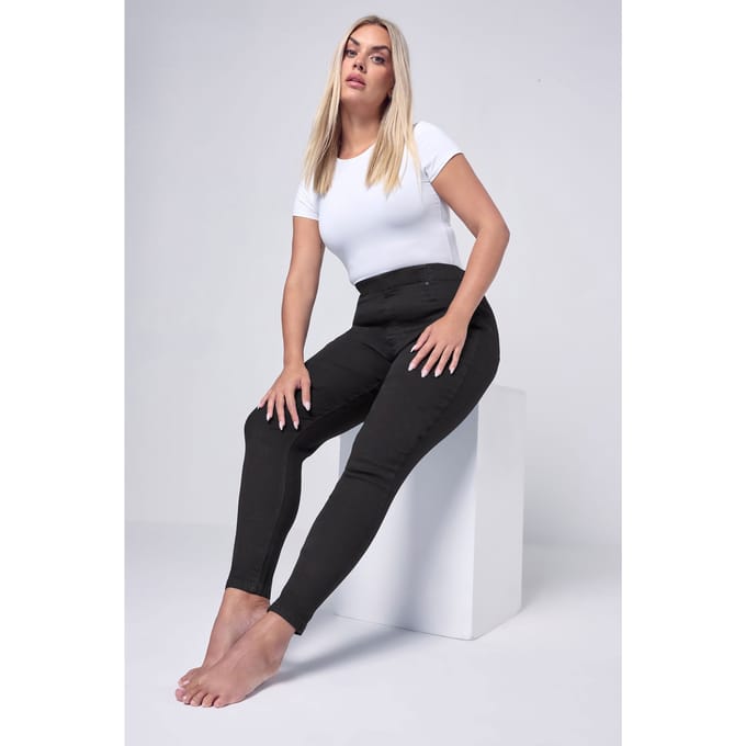 Yours For Good Lange Jenny Jegging Met Stretch In Zwart Size Regular > 52