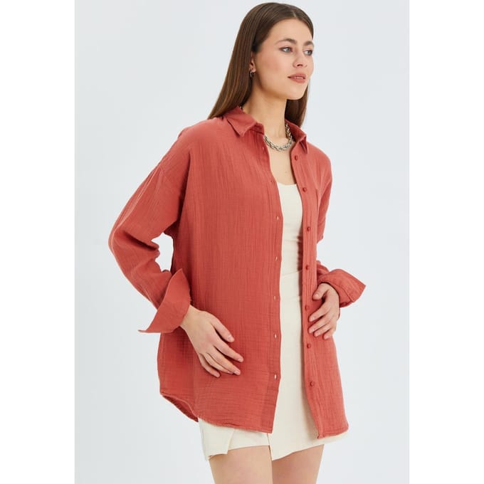 Oversized Muslin Basis Shirt