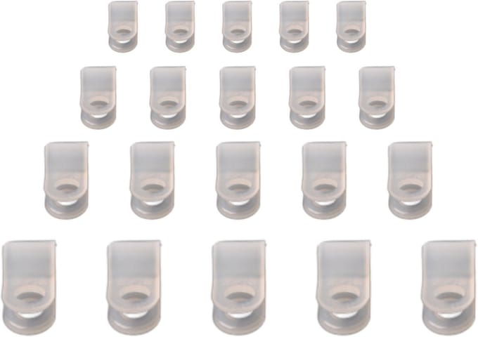 Kabelbeugel (6,4mm binnen dm) voor bevestiging verlichtingskabel - 20 stuks