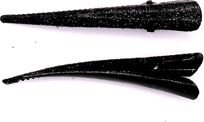 Duckklem zwart glitter