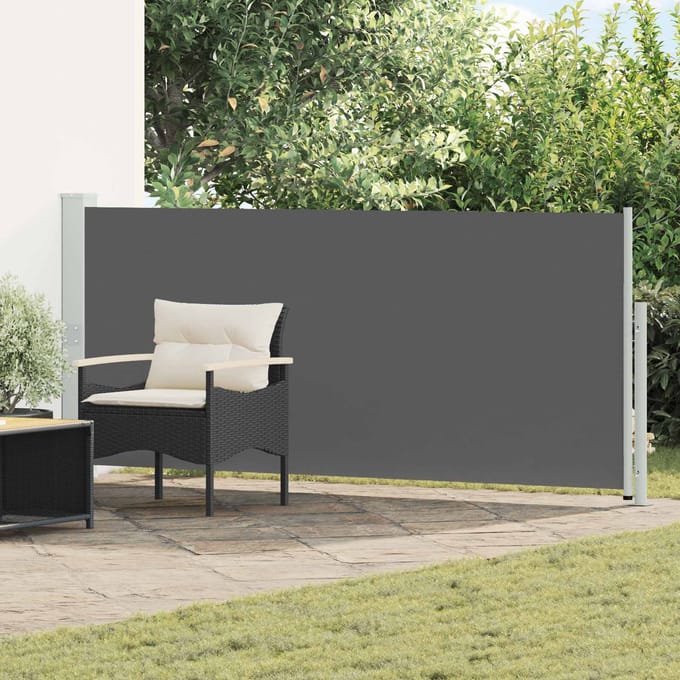 vidaXL - Uittrekbaar - Zijscherm - Rechthoekig - 170 - x - 300 - cm - Polyester