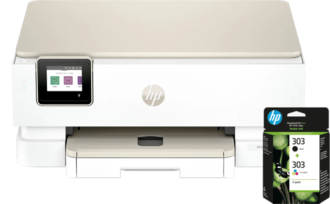 HP Envy Photo 7234 All-in-One + 1 set extra cartridges