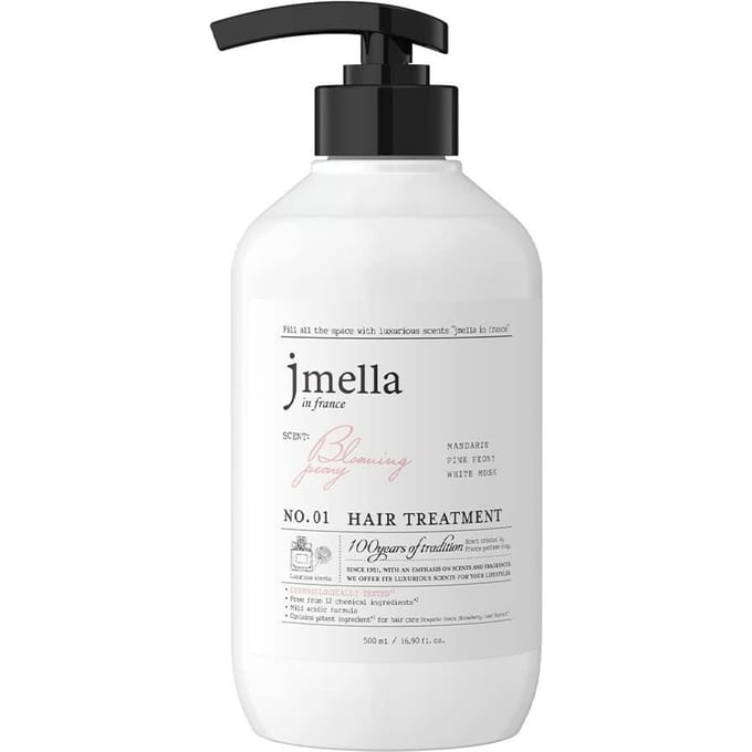 Jmella Blooming Peony Haarbehandeling Bloemige Geur Diep Voedend 500ml white