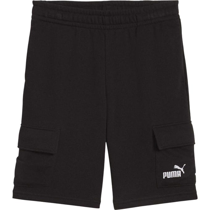 Puma Kinderen Essentiële No.1 Logo Cargo Shorts (Zwart)