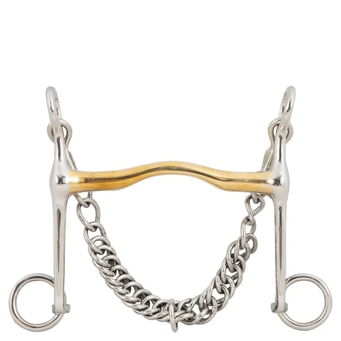 Hoofdstel bit voor paarden BR Equitation Soft Contact 12mm shanks 140mm