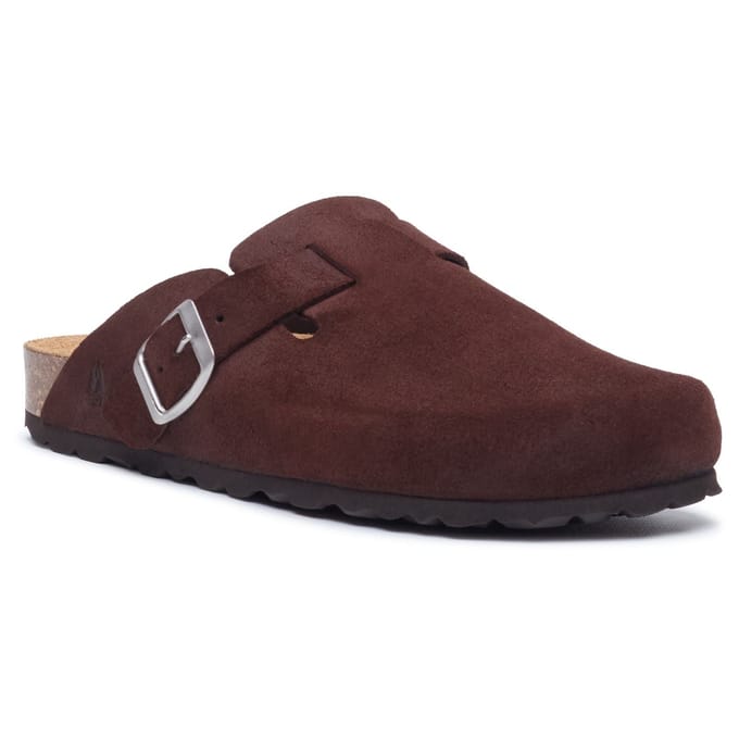 Hush Puppies Bailey Suède Dames Chocolade Muilen