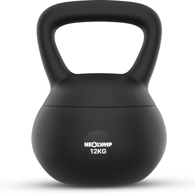 NEOLYMP 12 kg Soft Kettlebell voor gevorderden – Antislip grip voor training