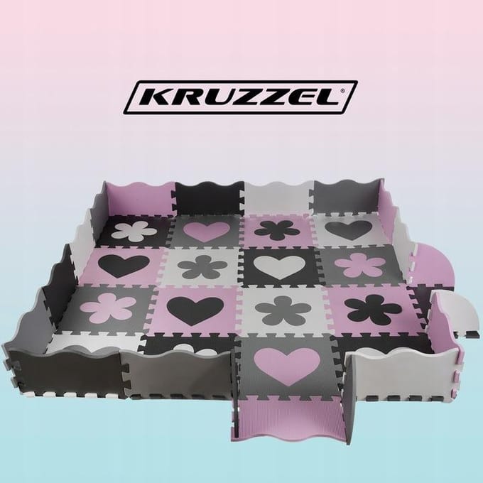Kruzzel Educatieve Puzzelmat voor Creatief Speelplezier - Veilig & Kleurrijk