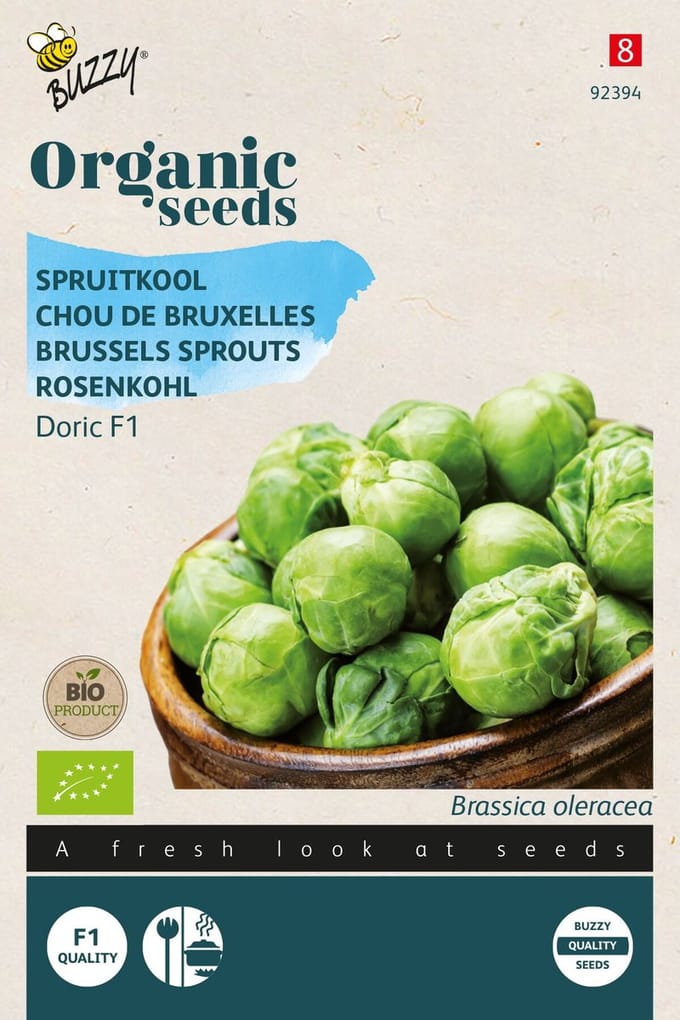 Buzzy® Organic Spruitkool Doric F1 (BIO) - Biologische spruitjes met een milde smaak