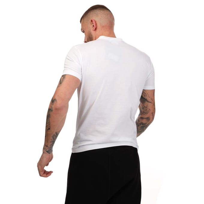 Heren Dsquared2 Esdoornblad Logo T-shirt In Wit