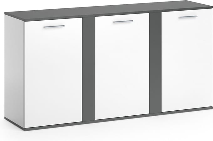 Vicco Novelli Sideboard – 40 x 80 cm met deuren Antraciet