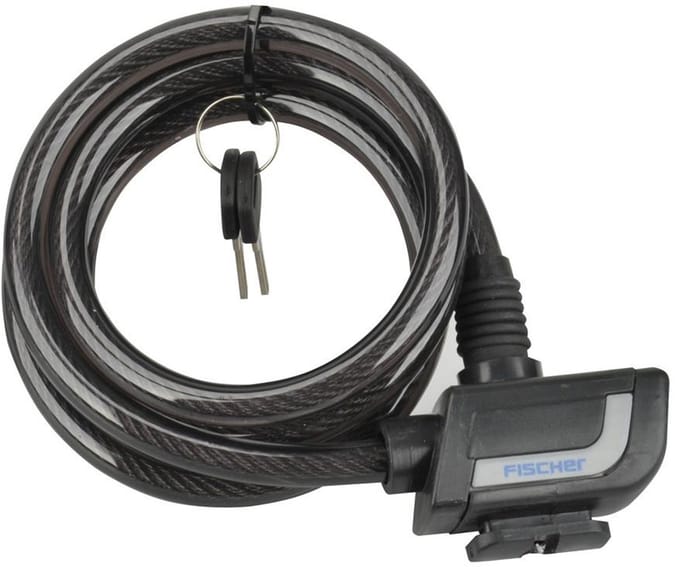 spiraalslot, lengte: 120cm, zwart