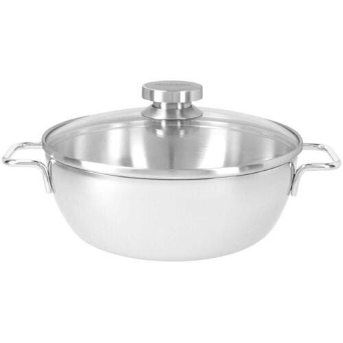 DEMEYERE APOLLO 7 - Conische sauteerpan met glazen deksel - Ø 280mm - RVS