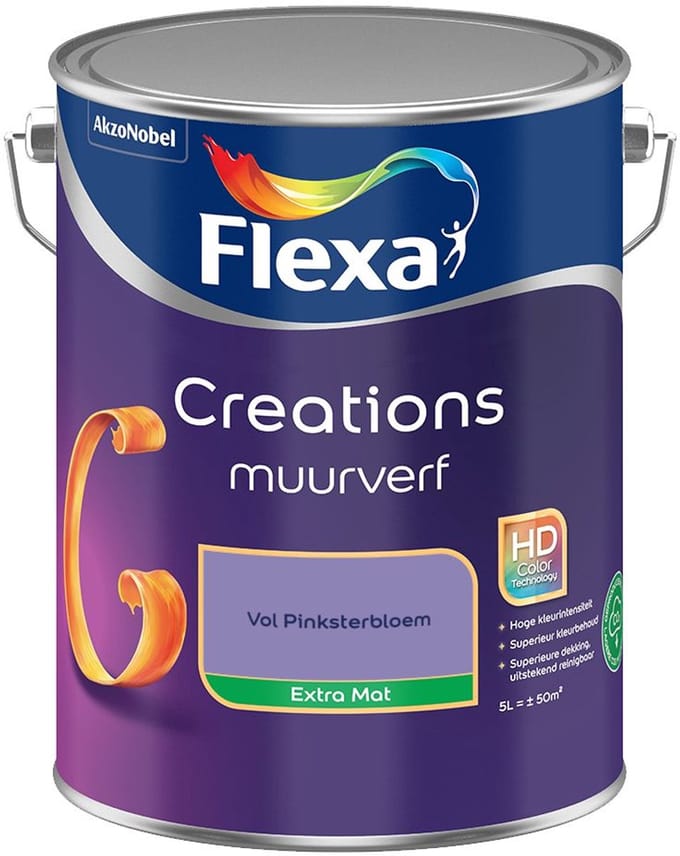 Flexa - Creations Muurverf Extra Mat - Vol Pinksterbloem - Mengverf - 5 L