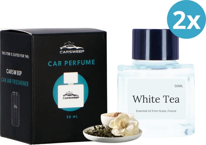 Carsweep® Auto Parfum - Navulling 2-Pack - White Tea