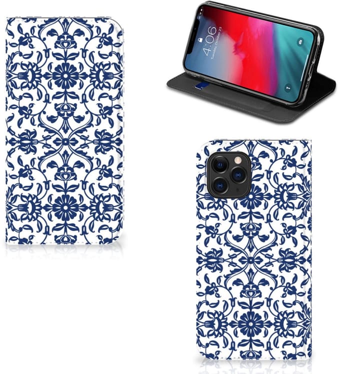 Apple iPhone 11 Pro Smart Cover Flower Blue