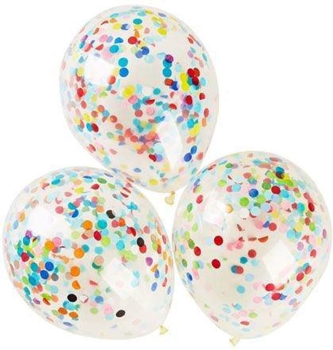 Adic - Ballonnen - Met confetti - 6st.