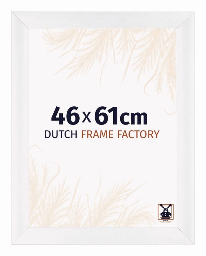 Fotolijst 46x61 cm - MDF - Wit Hoogglans - Praag