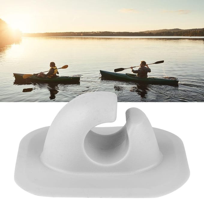 Duurzame Kajak Peddelhouder Clips Peddelhouder voor Kajaks Kano's Roeiboten Accessoires white