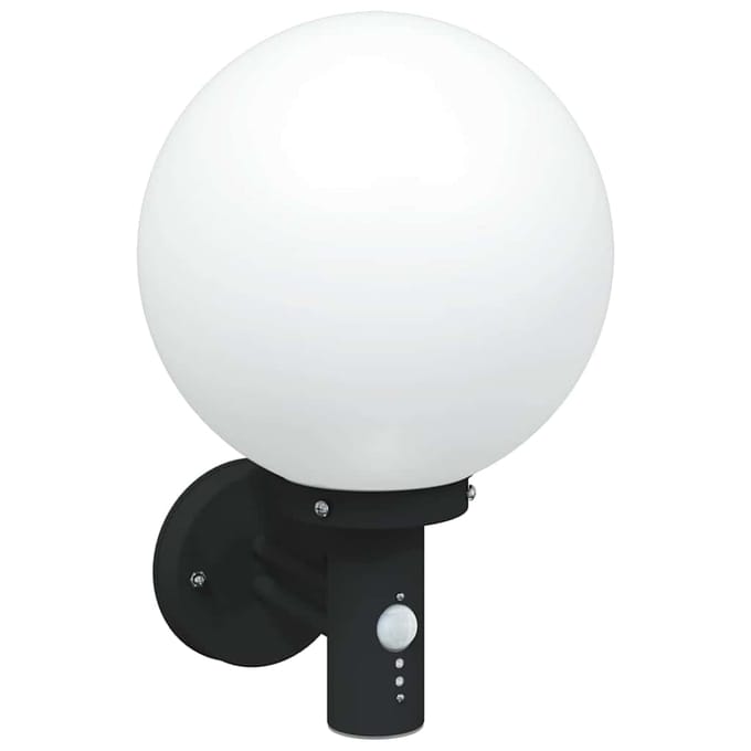 vidaXL Buiten Wandlamp Zwart 28 x 25 x 38 cm