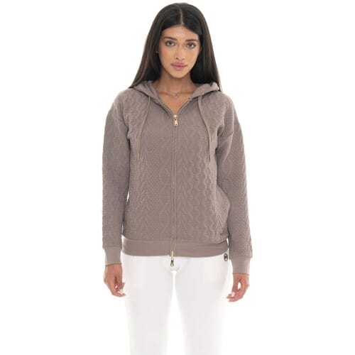 Capuchon sweaters Leone 1947 Woman Hoody Full Zip Bonded
