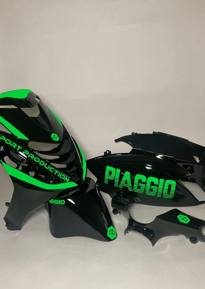 Piaggio Zip Stickerset - Piaggio - Fluor Groen