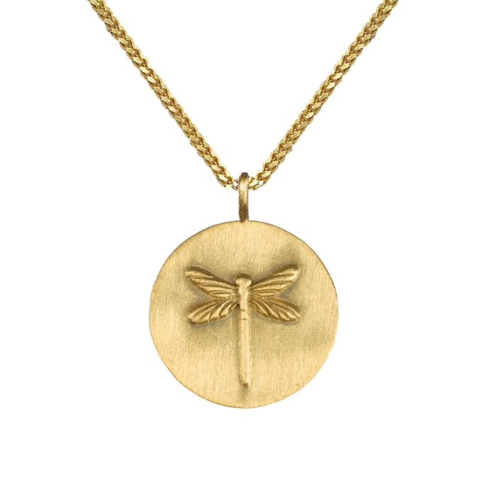 Lauren Sterk Amsterdam ketting libelle munt - verguld - coating