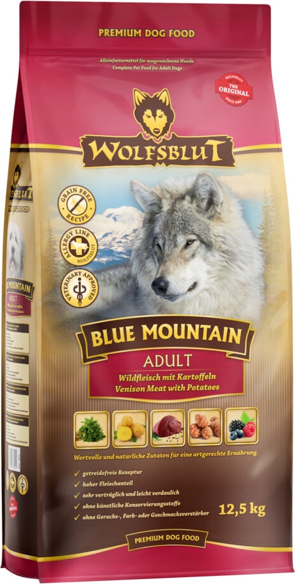 Wolfsblut Grain Free Adult Blue Mountain 12,5 kg - Hond