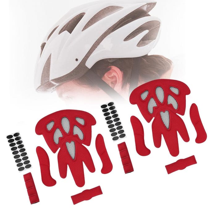 2 Set Universele Helmvoering Veiligheidshoed Voering Vulkit met Insectenwerend Net voor Fiets red
