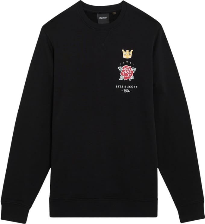 Lyle & Scott Rose And Crown Graphic Crew Neck