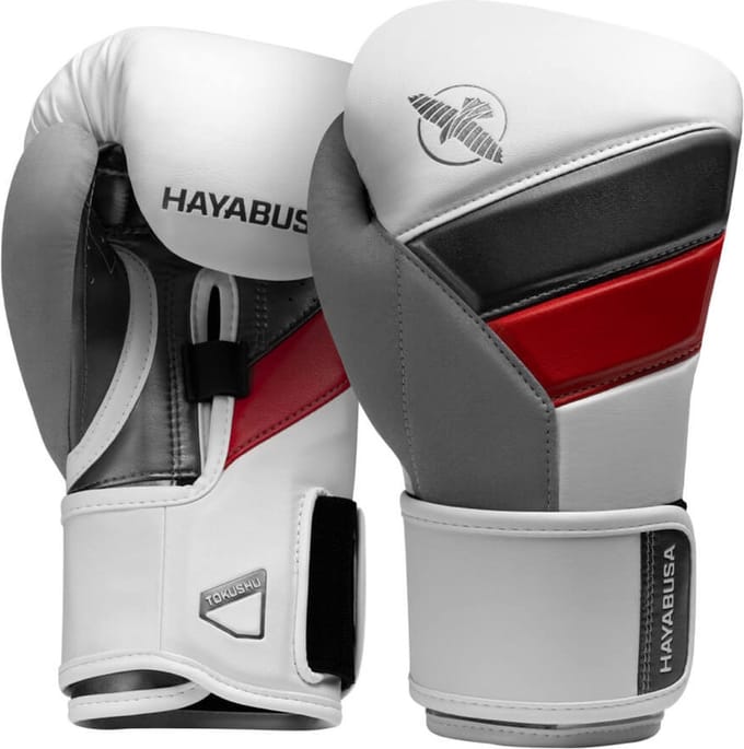 Hayabusa T3 Bokshandschoenen - Special Edition - Wit / Rood 16 oz