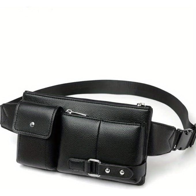 Multi-Pocket Pack Taille Tas Slanke Schoudertas Portemonnee Verstelbare Riem Casual Tas Buiten Tas gray