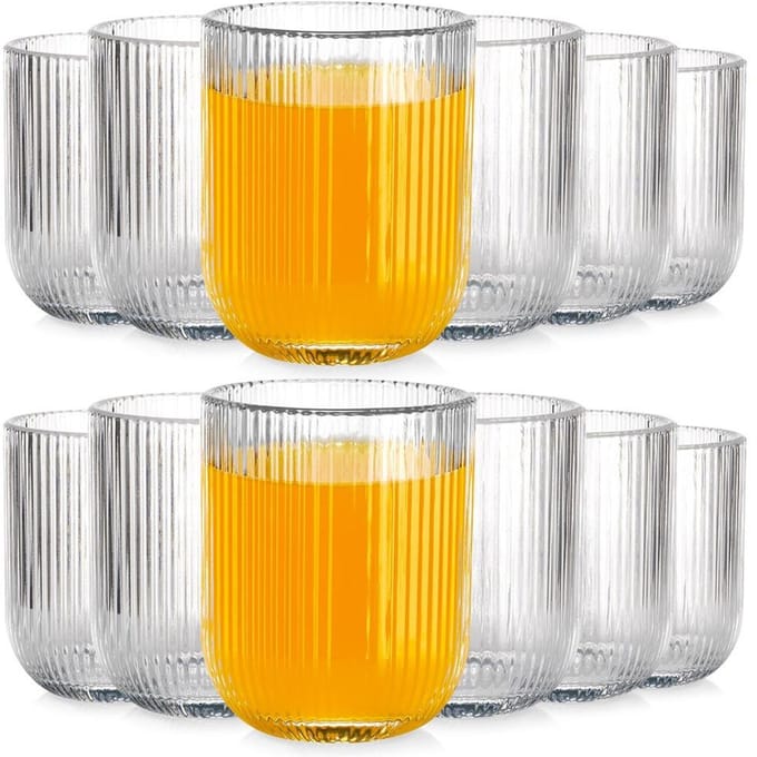 Drinkglazen 250 ml 12 stuks - Waterglazen - Glazen - Limonadeglazen