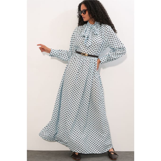 Puntjes Maxi Shirtdress