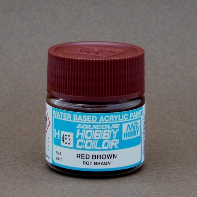 Gunze H-463 - Red Brown - Mr. Hobby Aqueous Modelbouwverf 10ml