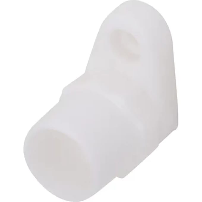 Sencys - Gordijnsteun - Wit - Diam. 13mm - 2 Stuks