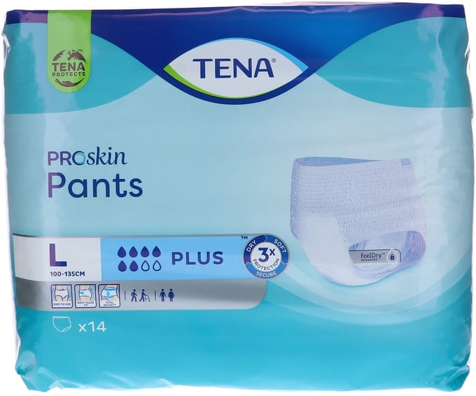 TENA Proskin Pants Plus - Large- 4 x 14 stuks voordeelverpakking