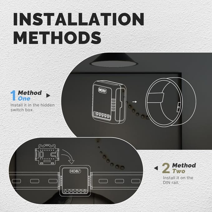 Tuya ZigBee Module de commutation Intelligent domotique Portable bricolage disjoncteur contrôle de synchronisation voix blanc